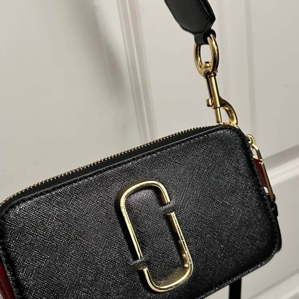Marc Jacobs Black and Gold Crossbody Bag